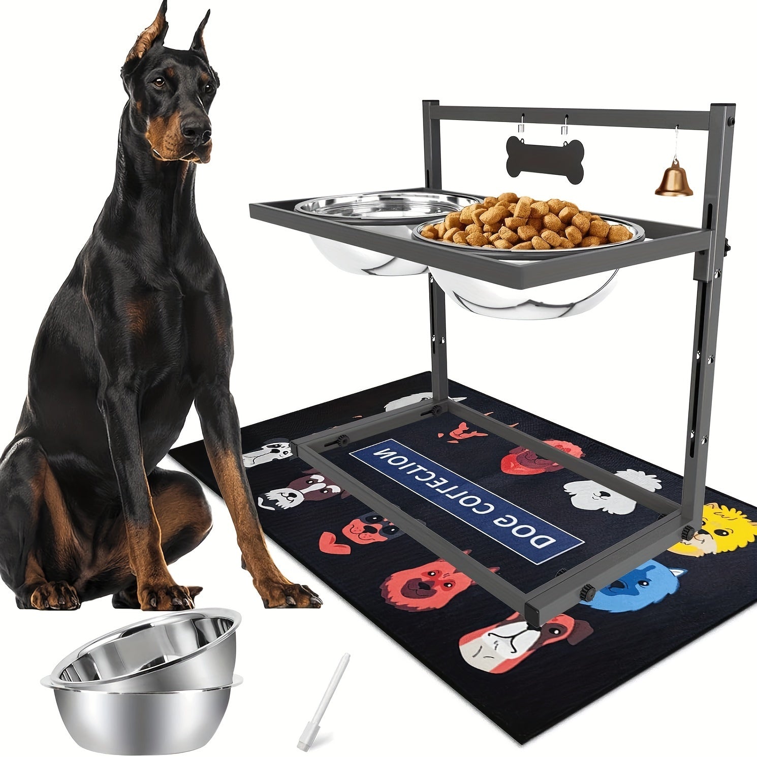 Elevated Dog Bowls for Large Dogs-3