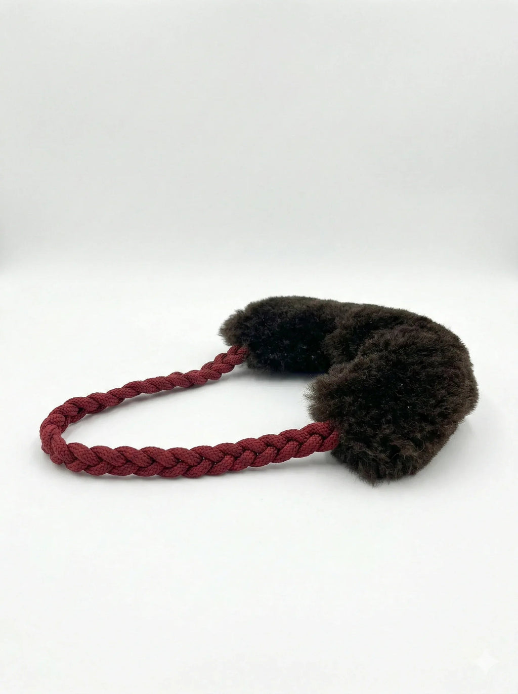 Wool Loop Tug Toy - Black