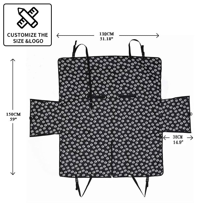 Pet Waterproof Rear Back Car Seat Cover Mats Protector-3