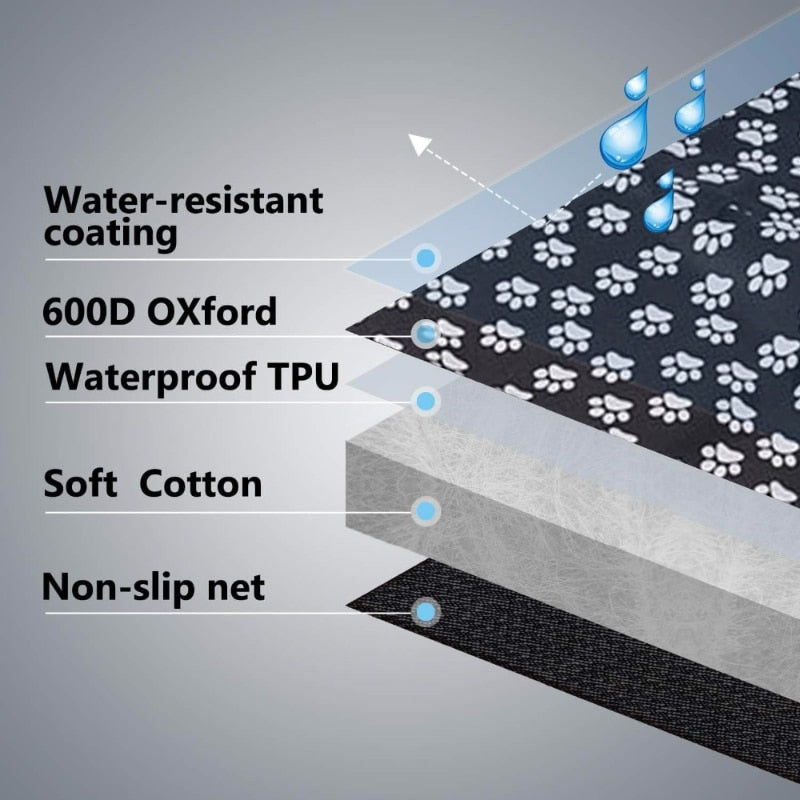 Pet Waterproof Rear Back Car Seat Cover Mats Protector-2